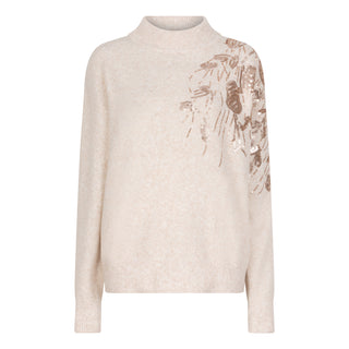 Sequin Sweater - Light Sand