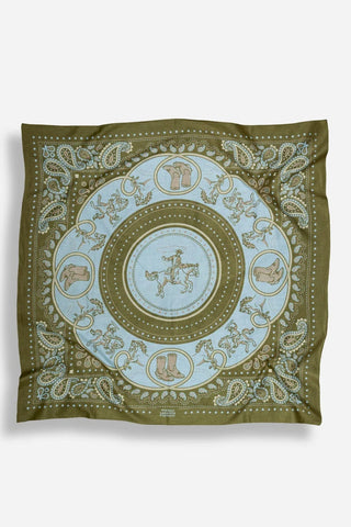 Scarf - Rodeo Olive Cotton