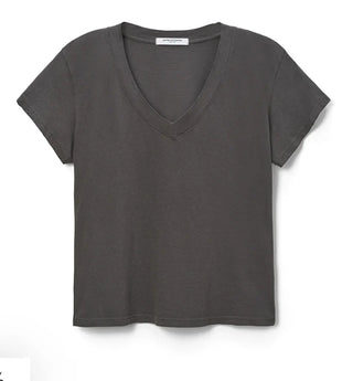 T69 Hendrix Cotton Boxy V Neck Tee