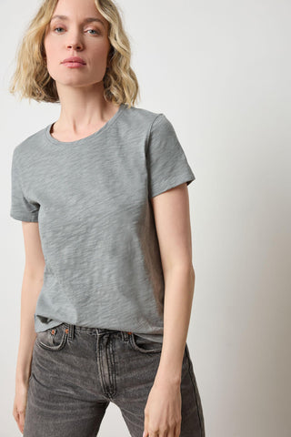 Short Sleeve Back Seam Crewneck