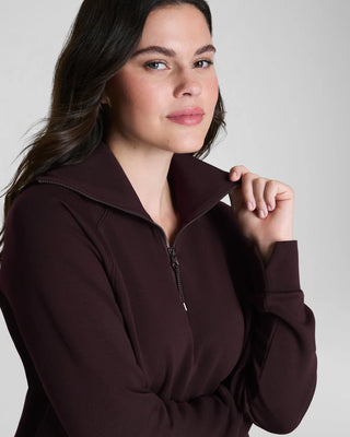 Air Essentials Half Zip Truffle Brown