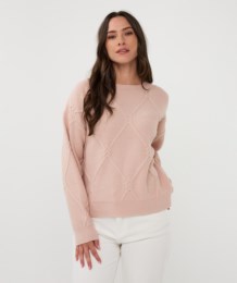Cable Sweater - Candy