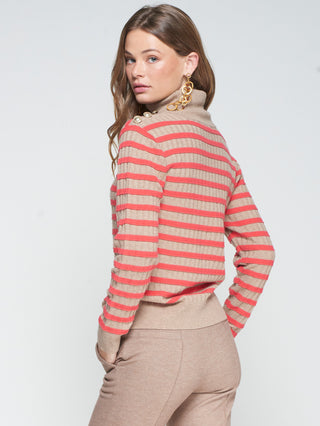Knitwear Vuelto Botones Beige