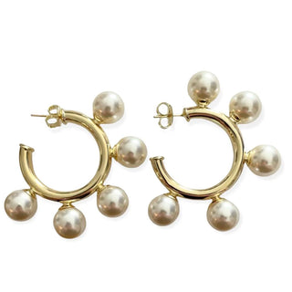 Gio Hoops Shiny Gold