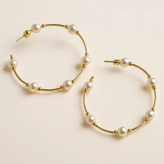 Pearl Hoops