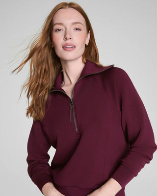 Air Essentials Half Zip Plum Berry