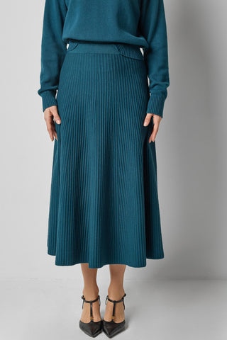 Flared Knit Skirt