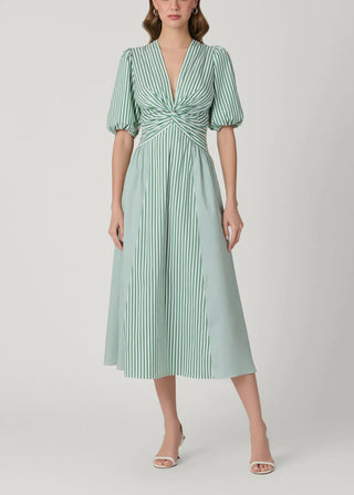 pistachio midi dress Tuckernuck Pistachio Dupioni Helene Midi Dress Pistachio / 14
