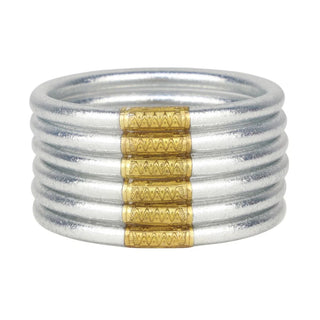 Silver All Weather Bangles® (Set of 6) - Serenity Prayer