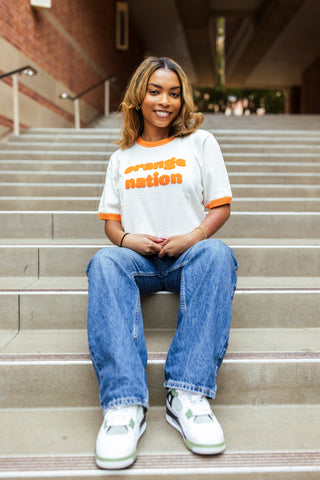 Orange Nation Short Sleeve Sweater