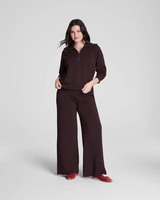 Air Essentials Wide Leg Pant Truffle Brown