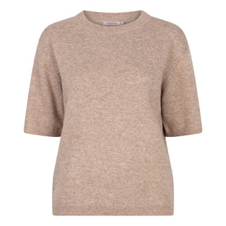 Short Sleeve Sweater - Taupe