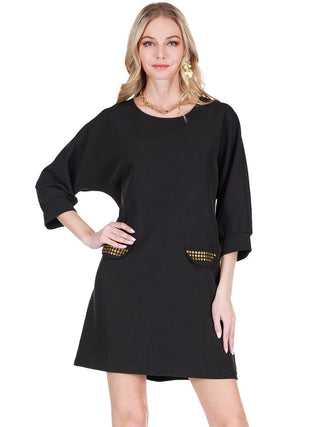 Gold Stud Kimono Dress