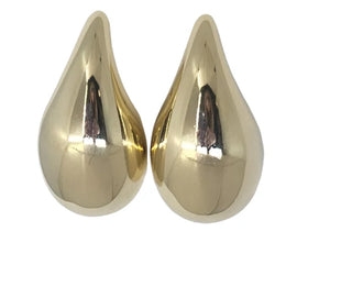 Petite Bubble Drop Studs - Shiny 18K Gold Plated