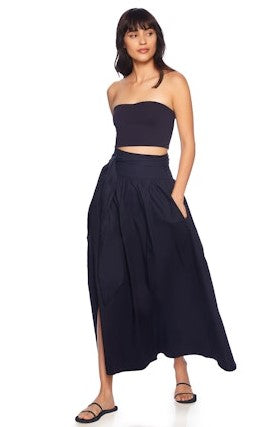 Poplin Wrap Skirt