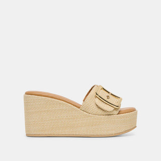 Jilian Wedges Light Natural Raffia
