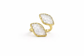 Diamond Wrap Ring - Pearl