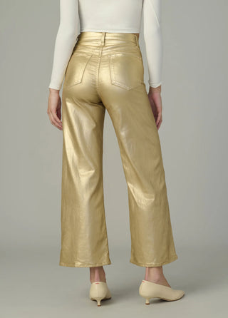 Mia High Rise Wide Leg Ankle Foil