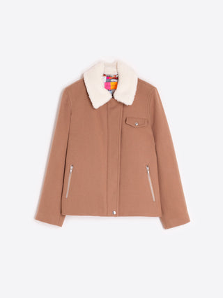 JACKET BOMBER EMB CAMEL LANA