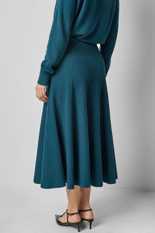 Flared Knit Skirt