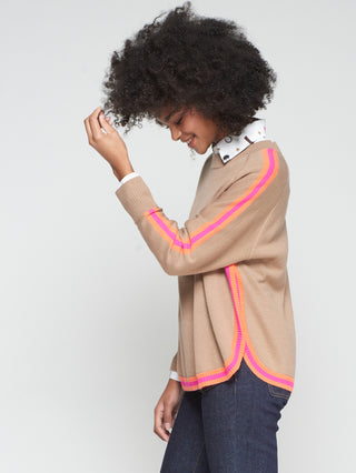 Knitwear Jersey Base Orange Pink