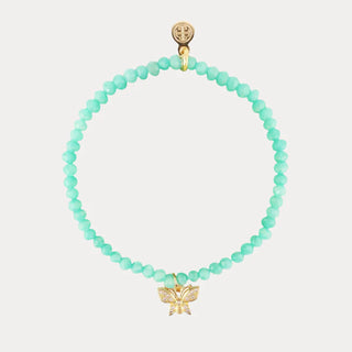 Turquoise Butterfly Charm Luna Bracelet