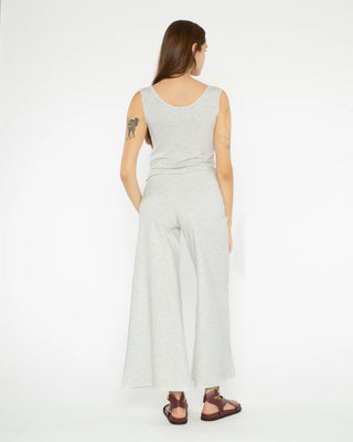Ponte Knit Wide Leg Pant Cropped