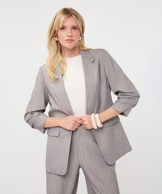 Blazer 3/4 Slveeve Herringbone