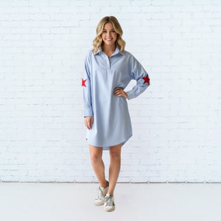 Preppy Star Light Blue