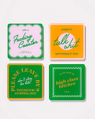 Snarky Orange Coasters