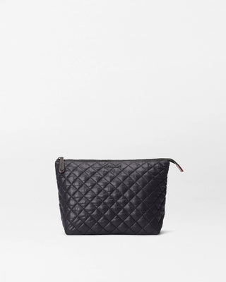 Black Zoey Large Zip Pouch