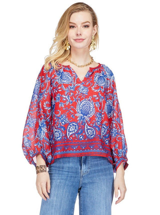 Peasant Bishop Sleeve Top