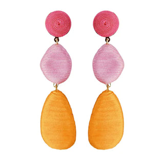 Pink Ombre Lido Statement Drop Earrings