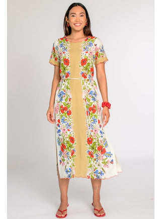 Tess Midi Dress Butterfly Garden