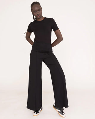 Standard Ponte Knit Wide Leg Pant