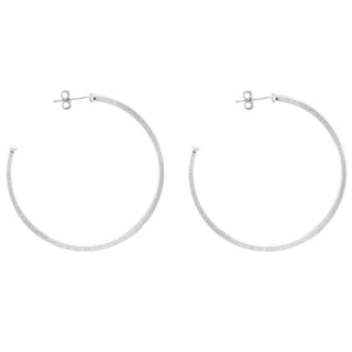Perfect Hoops Brushed Silver
