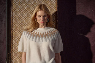 Short Sleeve Easy Fairisle Sweater