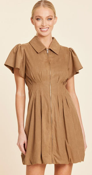 Fit & Flare Zip Dress