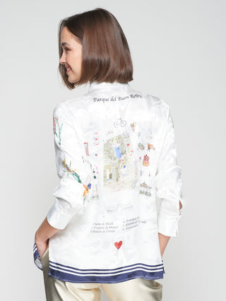 SHIRT MARIELA RETIRO JACQUARD PRINT