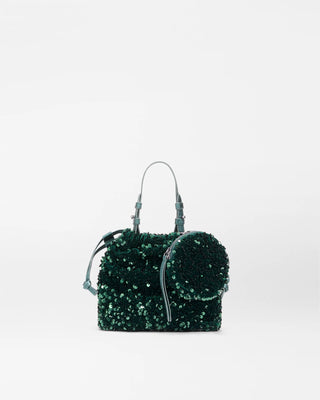 Mini Waverly Top Handle-Mallard Sequin