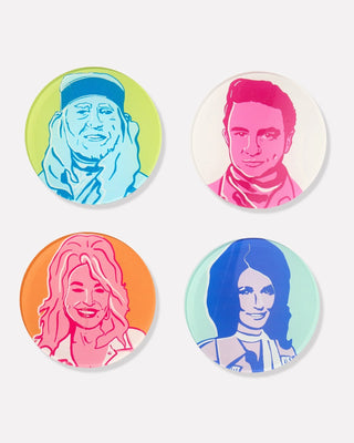 Country Legends Coasters - Set of 4