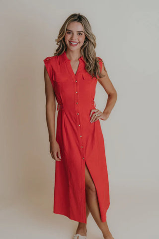 Hilary Dress - Shrimp