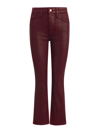 Callie Coated Cropped Bootcut - Syrah