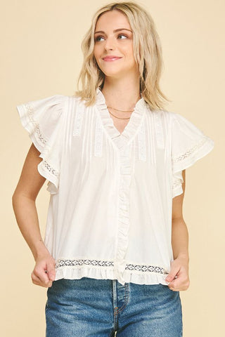 Flutter Sleeve Top