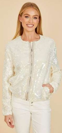 Sequin Jacket Creme