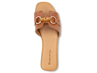 Baz Brown Leather Sandal