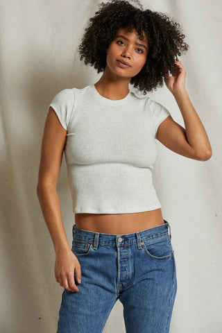 T54 Monica Sweater Rib Baby Tee