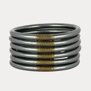 Graphite All Weather Bangles® (Set of 6) - Serenity Prayer M