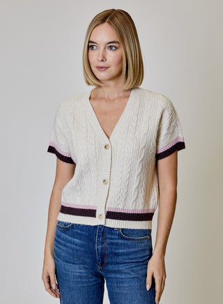 VNeck Short Sleeve Button Up