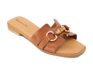 Baz Brown Leather Sandal